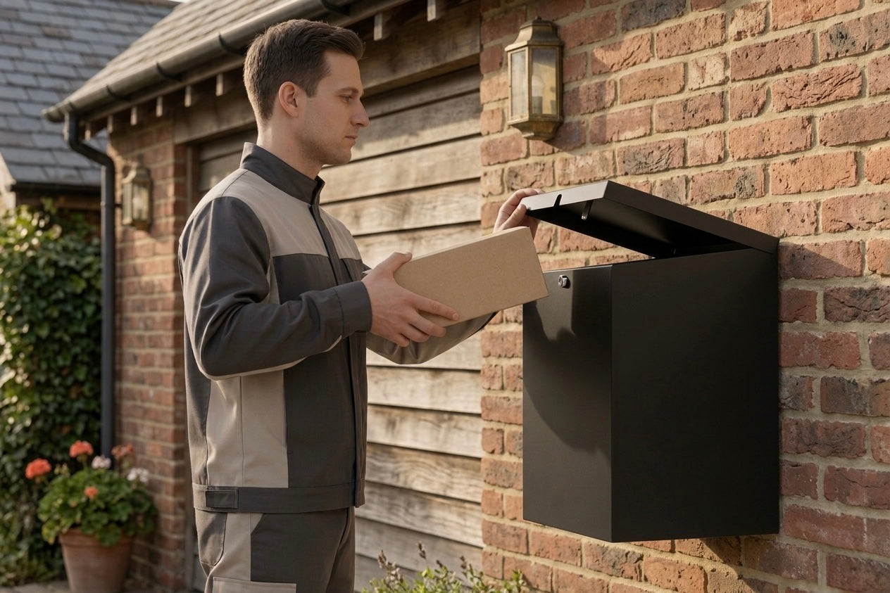 Pakketbrievenbus Oliver – Klep boven (compact)