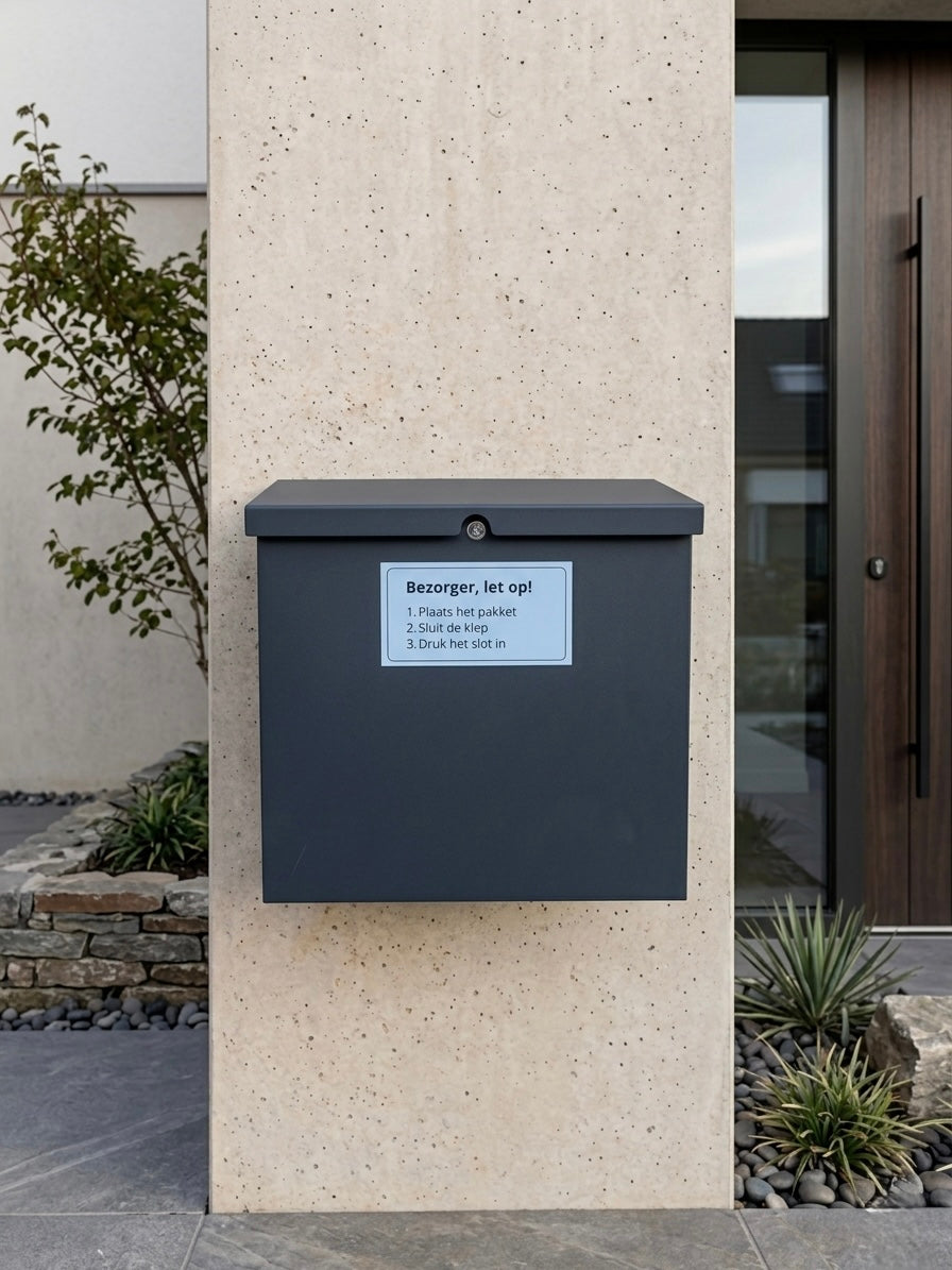 Pakketbrievenbus Oliver – Klep boven (compact)